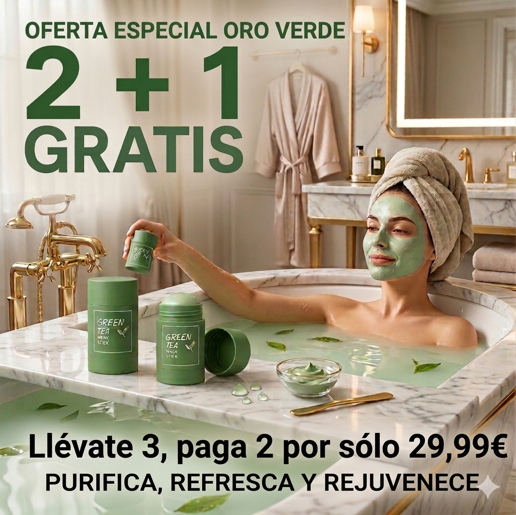 "Oro Verde: Tu Ritual de Juventud. ¡OFERTA 2+1 GRATIS! Recupera tu mirada y brillo natural."