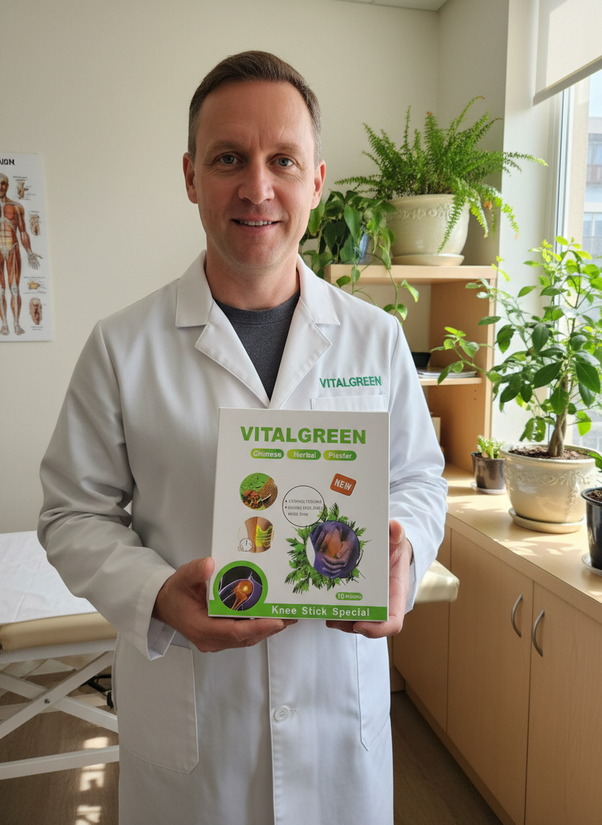 VitalGreen parches: Alivia el Dolor de Rodilla en 15 minutos, sin pastillas.