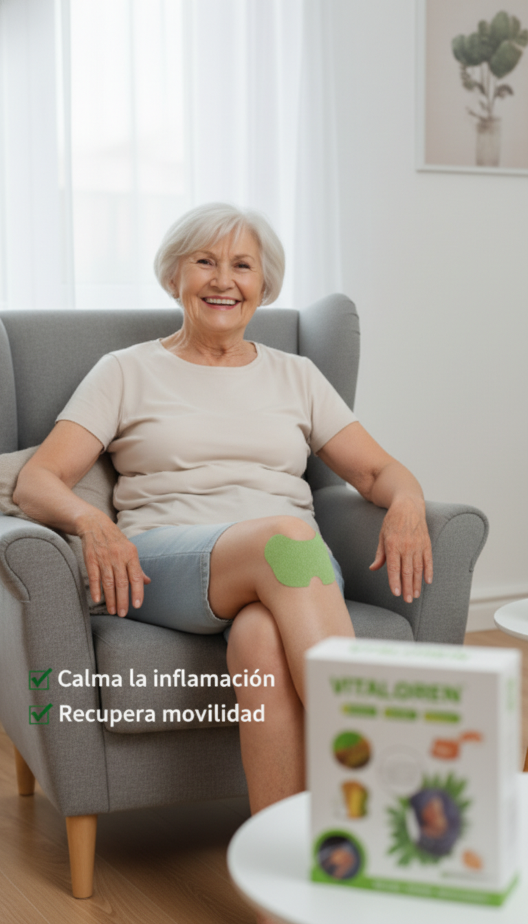 VitalGreen parches: Alivia el Dolor de Rodilla en 15 minutos, sin pastillas.